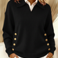 Polo Collar Gold Button Jumper