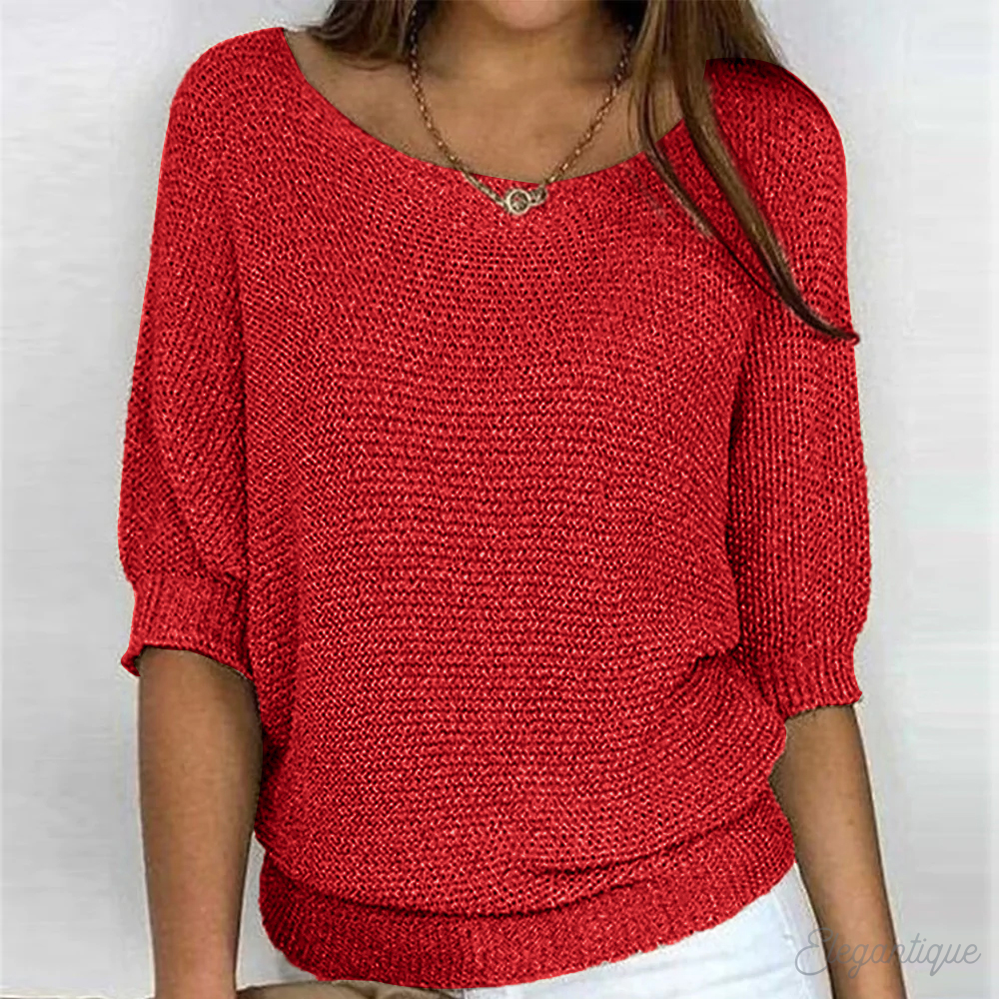 Wide Sleeve Knit Jumper