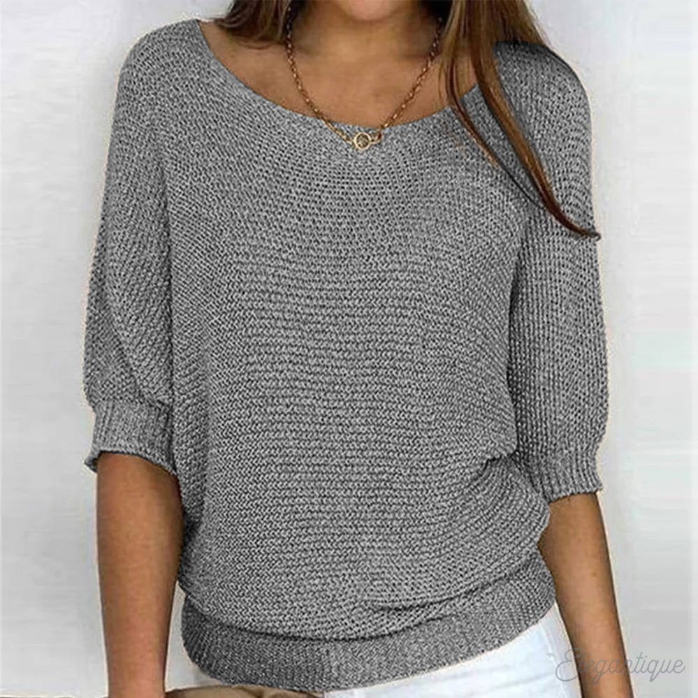 Wide Sleeve Knit Jumper