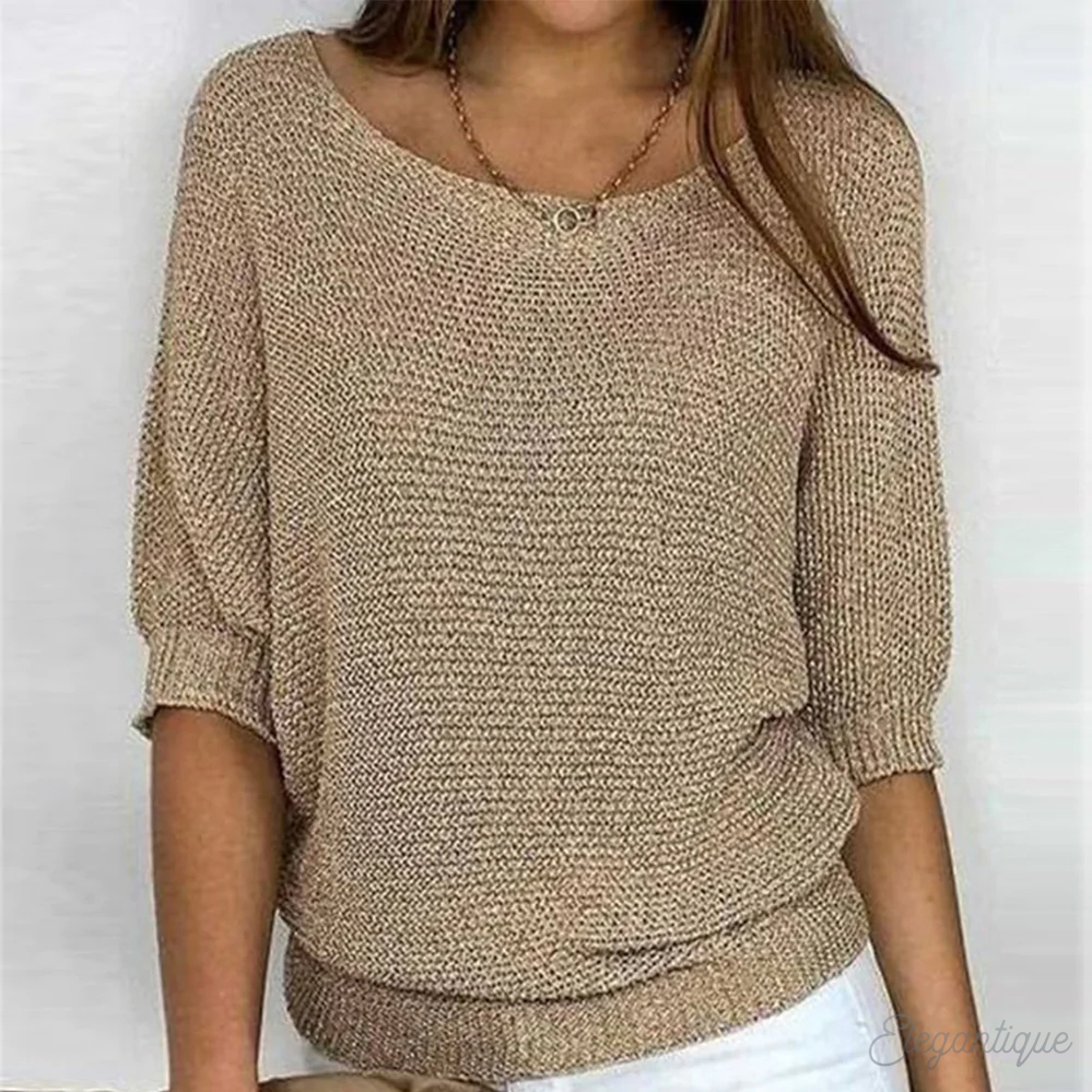 Wide Sleeve Knit Jumper