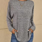 Waffle Knit Pocket Top
