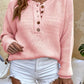 Ribbed Henley Jumper