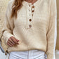 Ribbed Henley Jumper