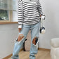Striped Crewneck Sweatshirt