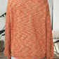 Marled Waffle Puff Sleeve Jumper