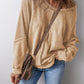 Lettuce Hem Waffle Sweatshirt