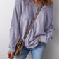Lettuce Hem Waffle Sweatshirt