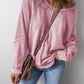 Lettuce Hem Waffle Sweatshirt