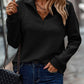 Ribbed Half-Zip Pullover