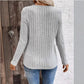 Ribbed Crossover V-Neck Jumper