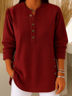 Ribbed Henley Tunic