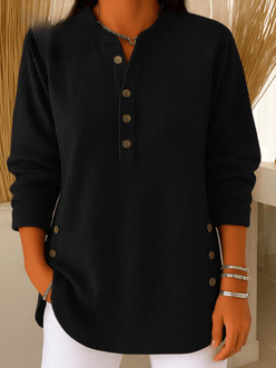 Ribbed Henley Tunic