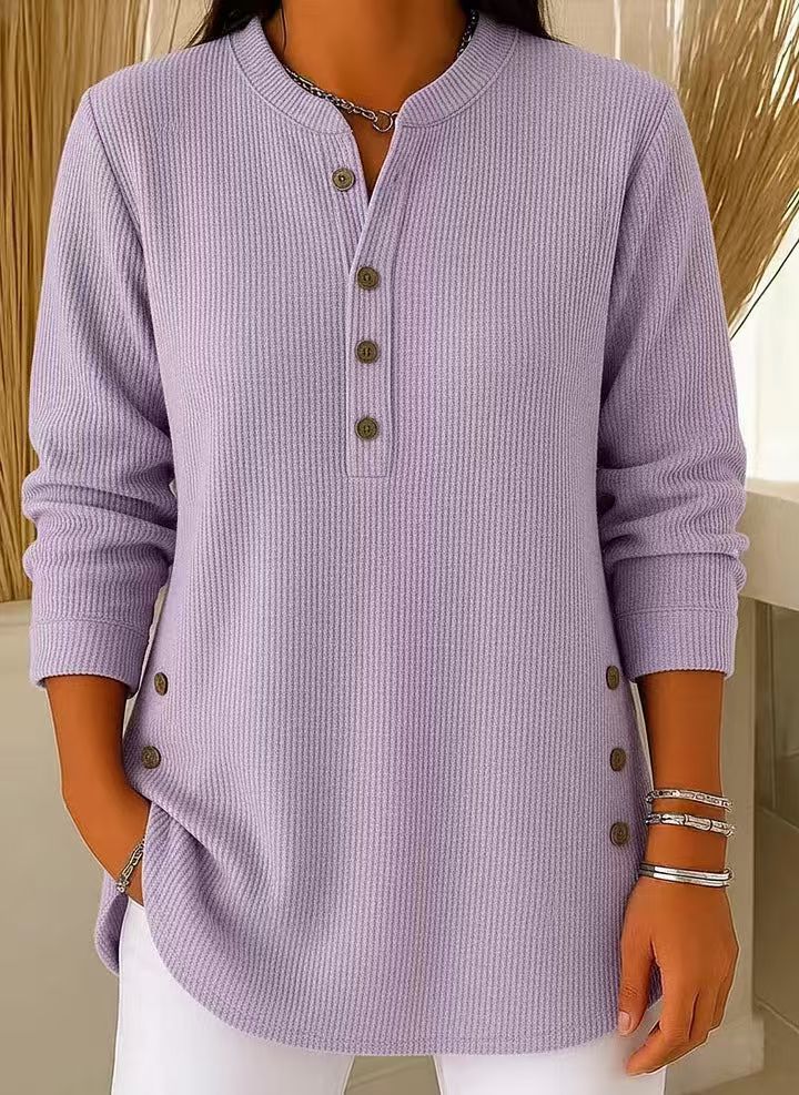 Ribbed Henley Tunic