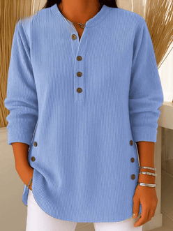 Ribbed Henley Tunic