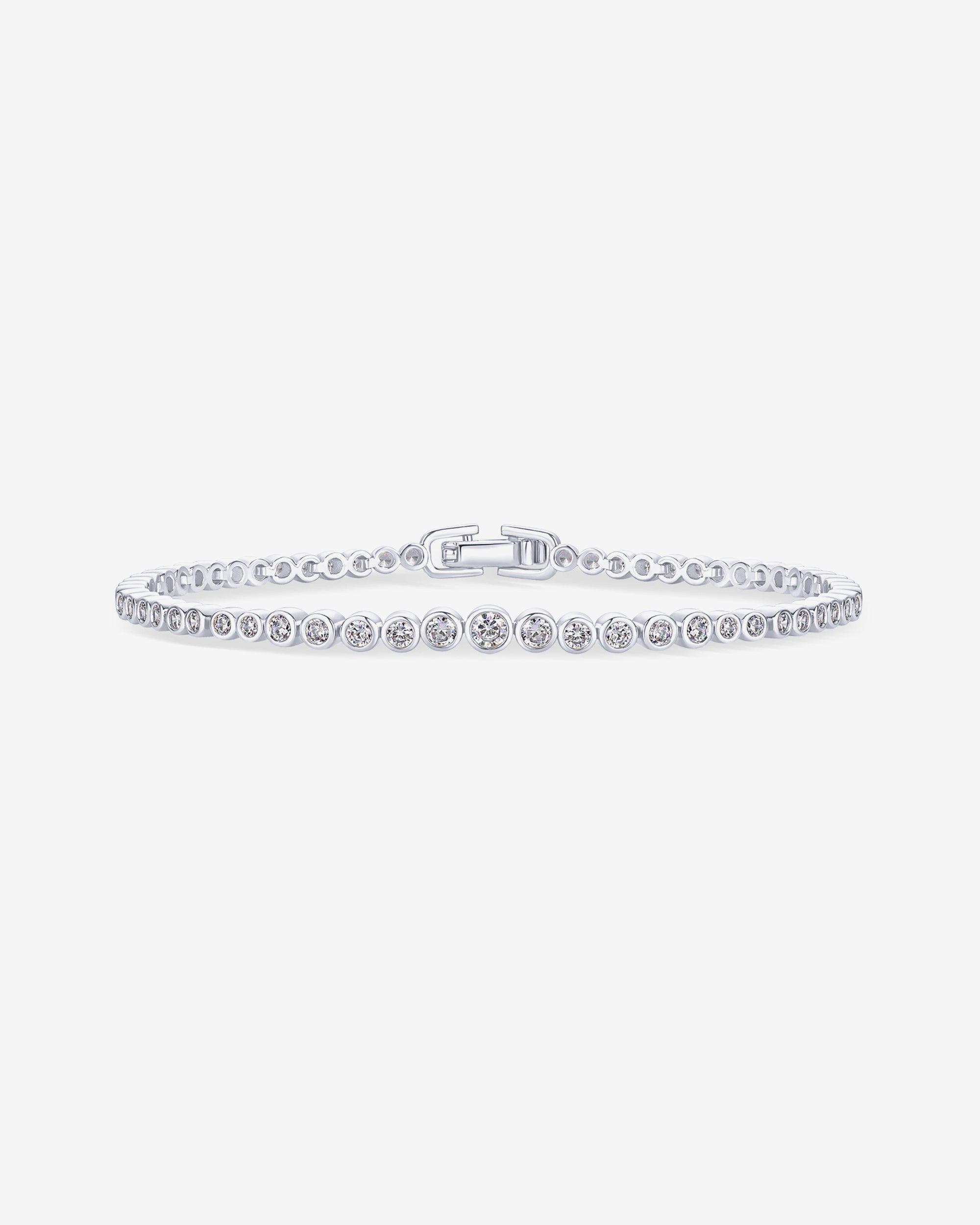 Jewlari Bracelet Naviiz White Gold 6.5 Inches White Gold / 6.5 Inches