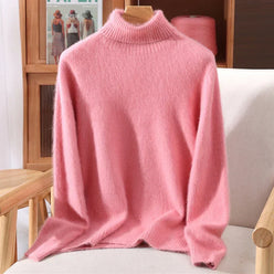 Cashmere-Feel Brushed Knit Jumper