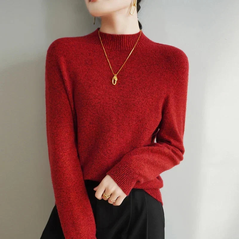 Extrafine Merino Mock Neck Jumper