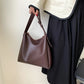 Hobo Bag Faux Leather with Matching Pouch and Adjustable Strap