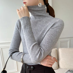 Ultra-Soft Cashmere-Feel High Roll Neck Jumper