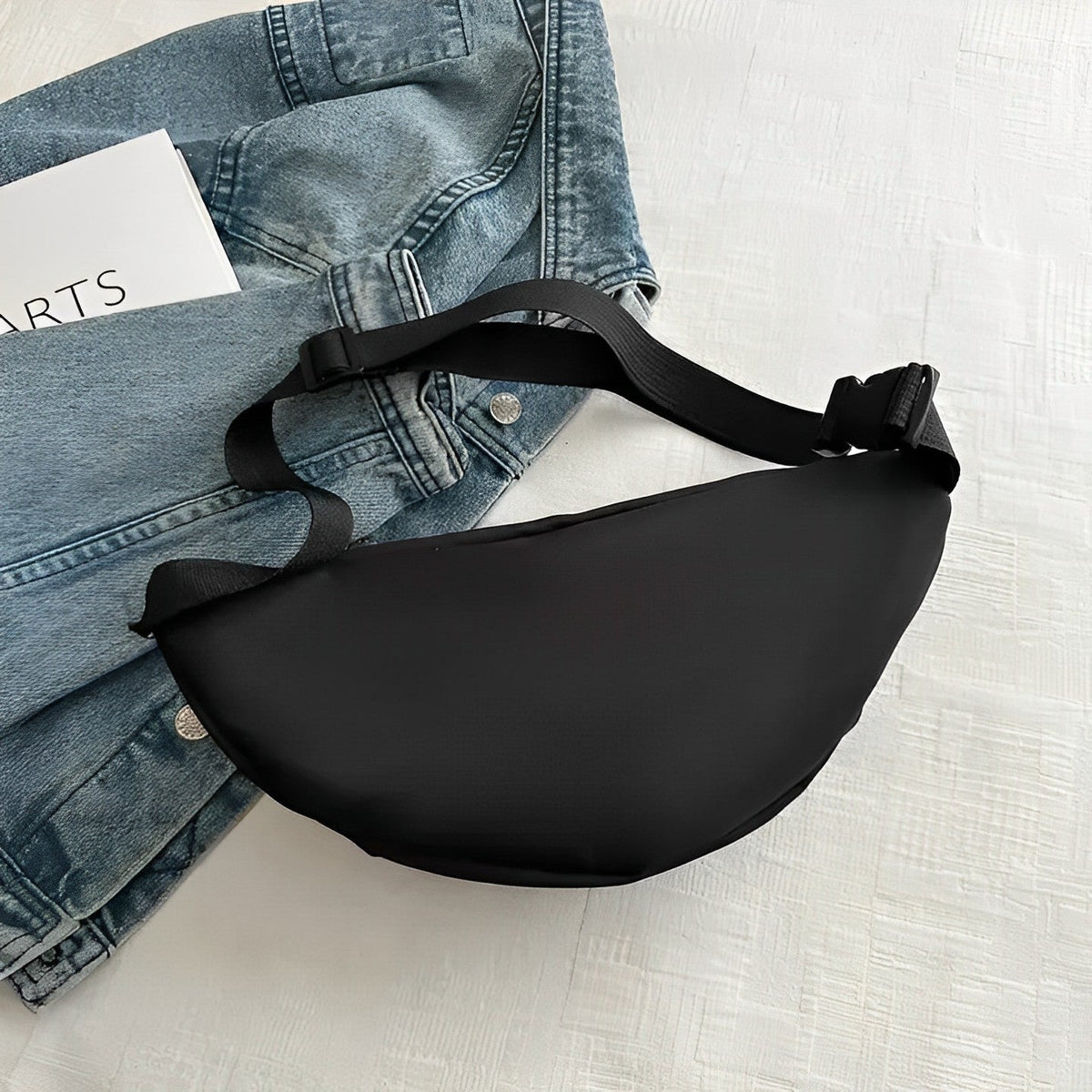 Crossbody Bag Nylon with Wide Adjustable Strap