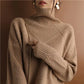 Lambswool Ribbed Roll Neck Jumper