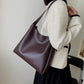 Hobo Bag Faux Leather with Matching Pouch and Adjustable Strap