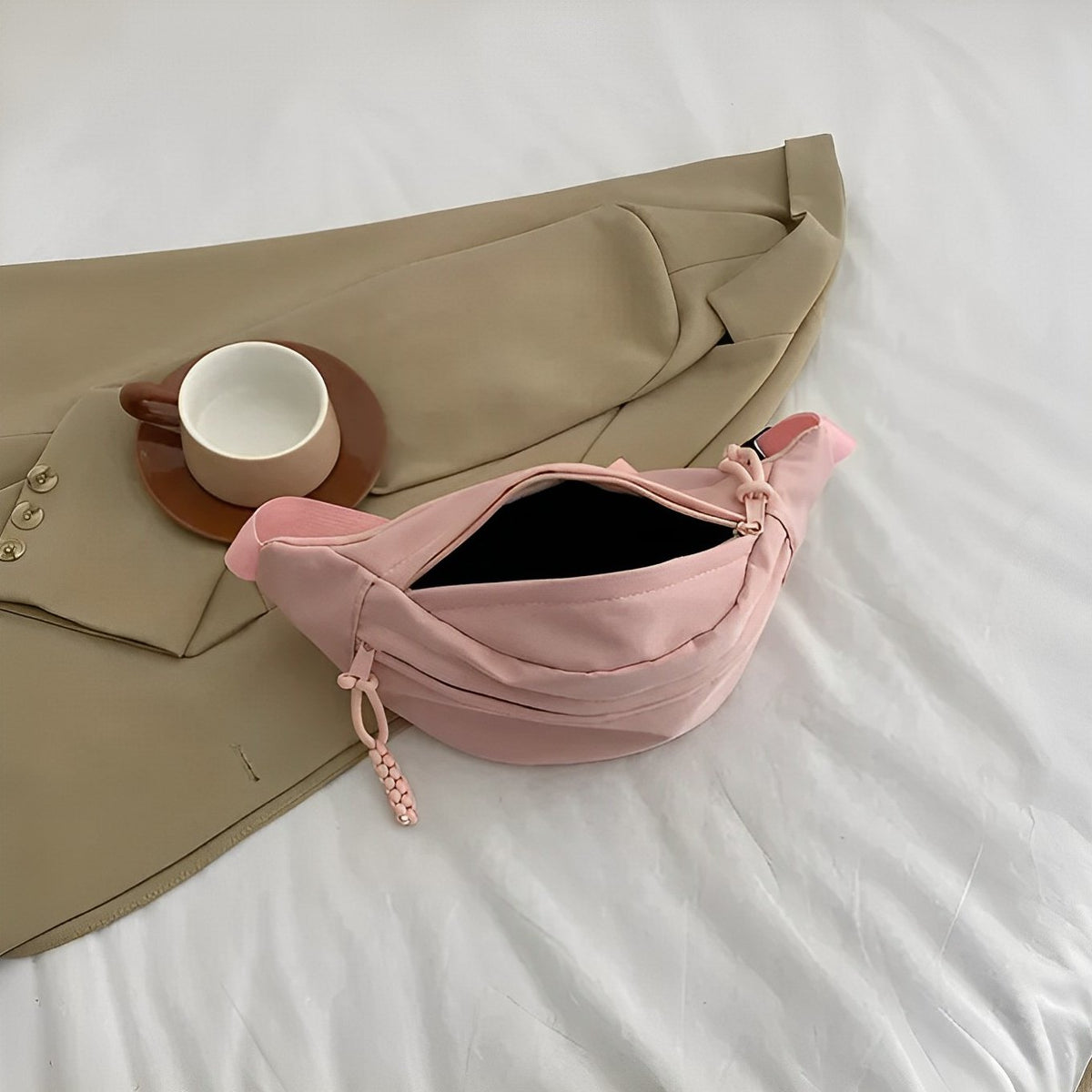 Crossbody Bag Nylon with Wide Adjustable Strap
