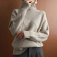 Lambswool Ribbed Roll Neck Jumper