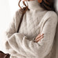 Premium Cashmere-Feel Roll Neck Jumper
