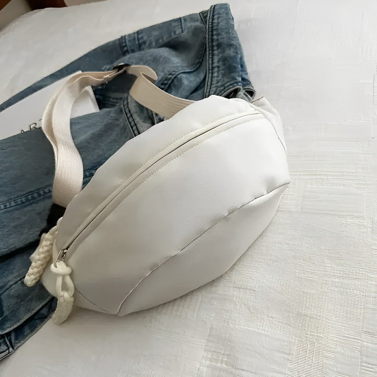 Crossbody Bag Nylon with Wide Adjustable Strap