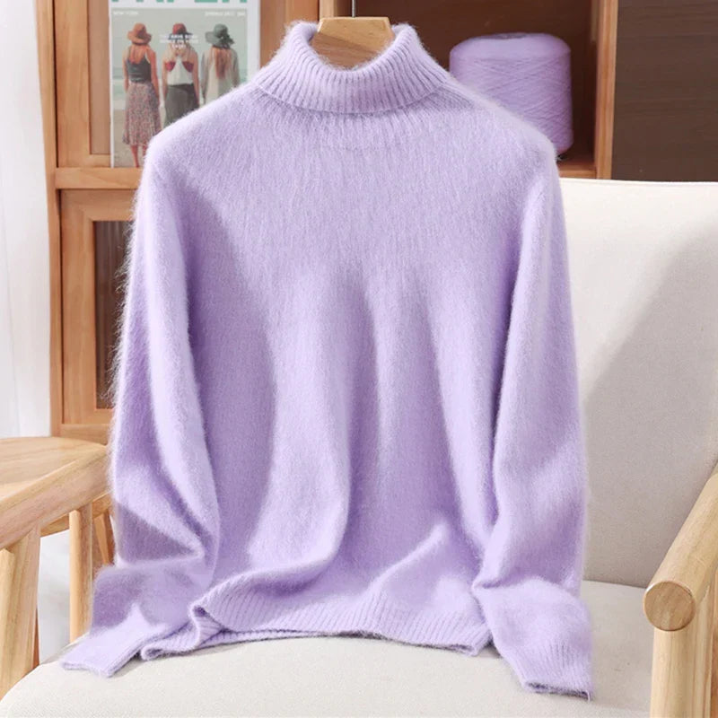 Cashmere-Feel Brushed Knit Jumper