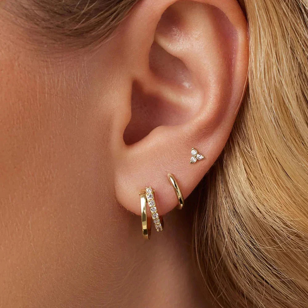 Evara Hoops Earrings Set