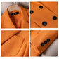 Blazer Polyester Plaid Shaped Fit with Notched Lapel