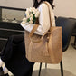 Tote Bag Straw with Zip Closure and Two Large Handles
