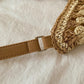 Tote Bag Straw with Faux Leather Details and Magnetic Snap