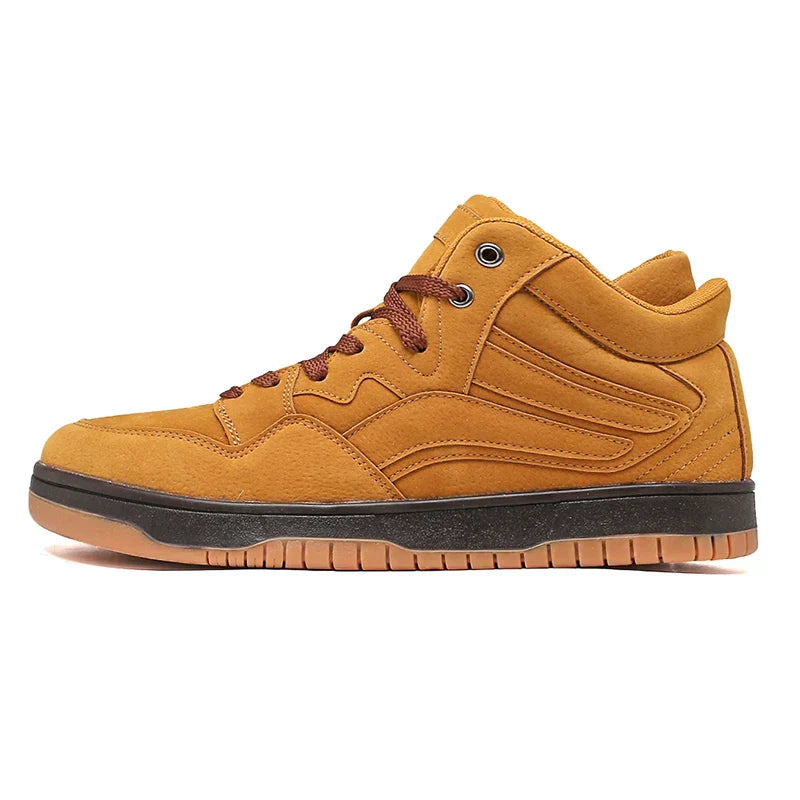 Foggi Premium Leather High-Top Basketball Sneakers