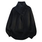 Ribbed Scarf-Neck Knit Jumper