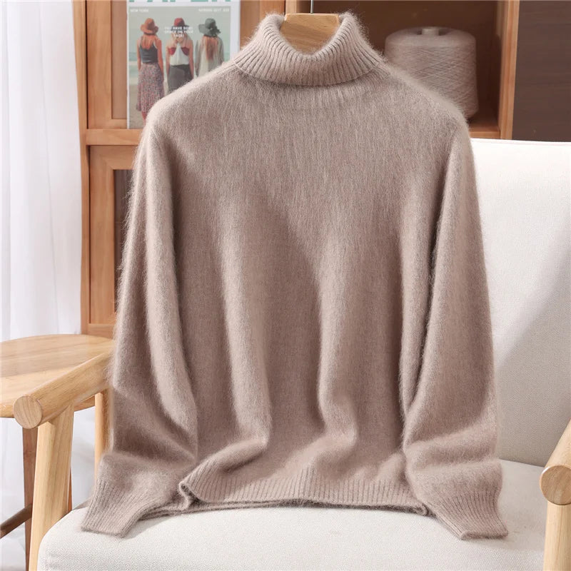 Cashmere-Feel Brushed Knit Jumper