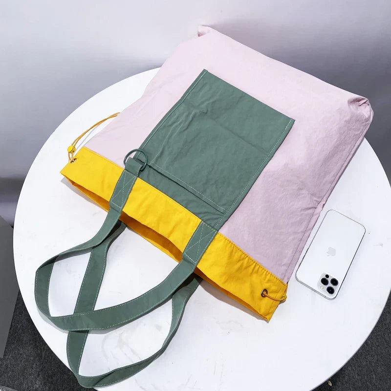 Foldable Tote Bag Waterproof Nylon with Handles
