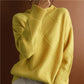 Lambswool Ribbed Roll Neck Jumper