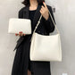 Hobo Bag Faux Leather with Matching Pouch and Adjustable Strap