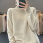 Cashmere-Feel Ribbed Roll Neck Jumper