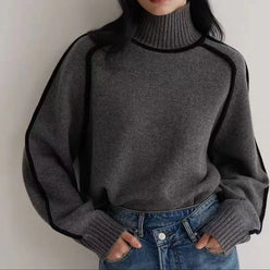 Lightweight High-Neck Knit Jumper