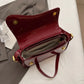 Crossbody Bag Faux Leather with Magnetic Flap and Detachable Strap