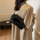 Crossbody Bag Faux Leather with Magnetic Flap and Detachable Strap