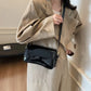 Crossbody Bag Faux Leather with Magnetic Flap and Detachable Strap