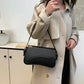 Crossbody Bag Faux Leather with Magnetic Flap and Detachable Strap