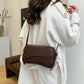 Crossbody Bag Faux Leather with Magnetic Flap and Detachable Strap
