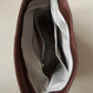Crossbody Bag Faux Leather with Fabric Strap and Zip Pocket