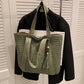 Tote Bag Straw with Zip Closure and Two Large Handles